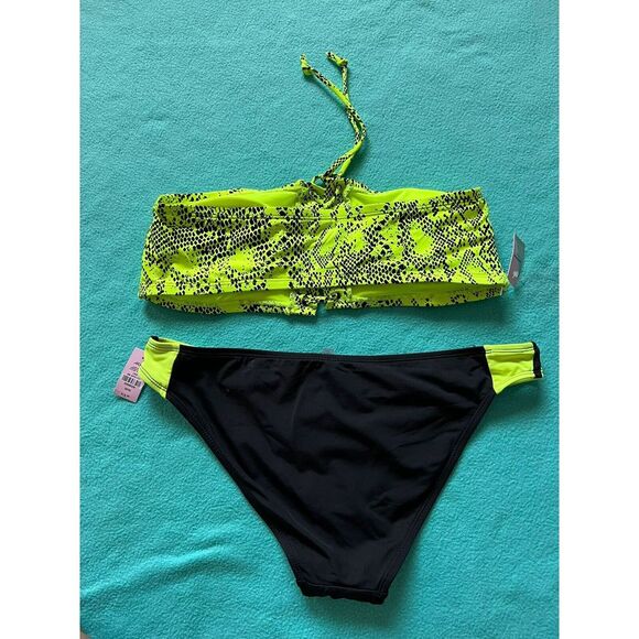 Ardene Medium Bottom Womens Bikini‎ Swimsuit Green Stretch - Picture 1 of 16